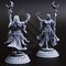 Elf Moon Cleric from DM Stash's Under Darkness set. Total height apx. 61mm. Unpainted resin miniature product 3